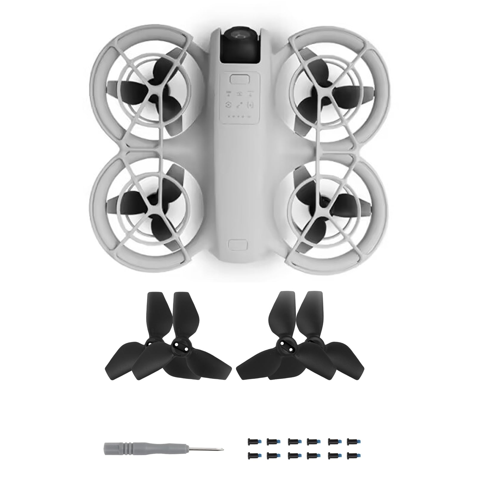 ZORBES 4Pcs Propellers for DJ Neo Drone, High Resilient Propellers Replacement Propellers for Neo Drone, Drone, Quick-Release Wings Blades for DJI Neo Drone Accessories, Includes Screws & Screwdriver ZORBES 4Pcs Propellers for DJ Neo Drone, High Resilient Propellers Replacement Propellers for Neo Drone, Drone, Quick-Release Wings Blades for DJI Neo Drone Accessories, Includes Screws & Screwdriver